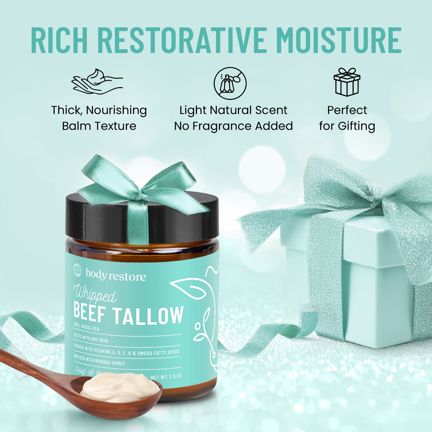 Whipped Beef Tallow Balm - Eucalyptus