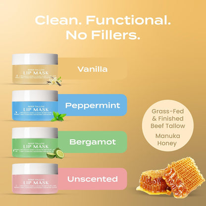 Vanilla Beef Tallow Lip Mask