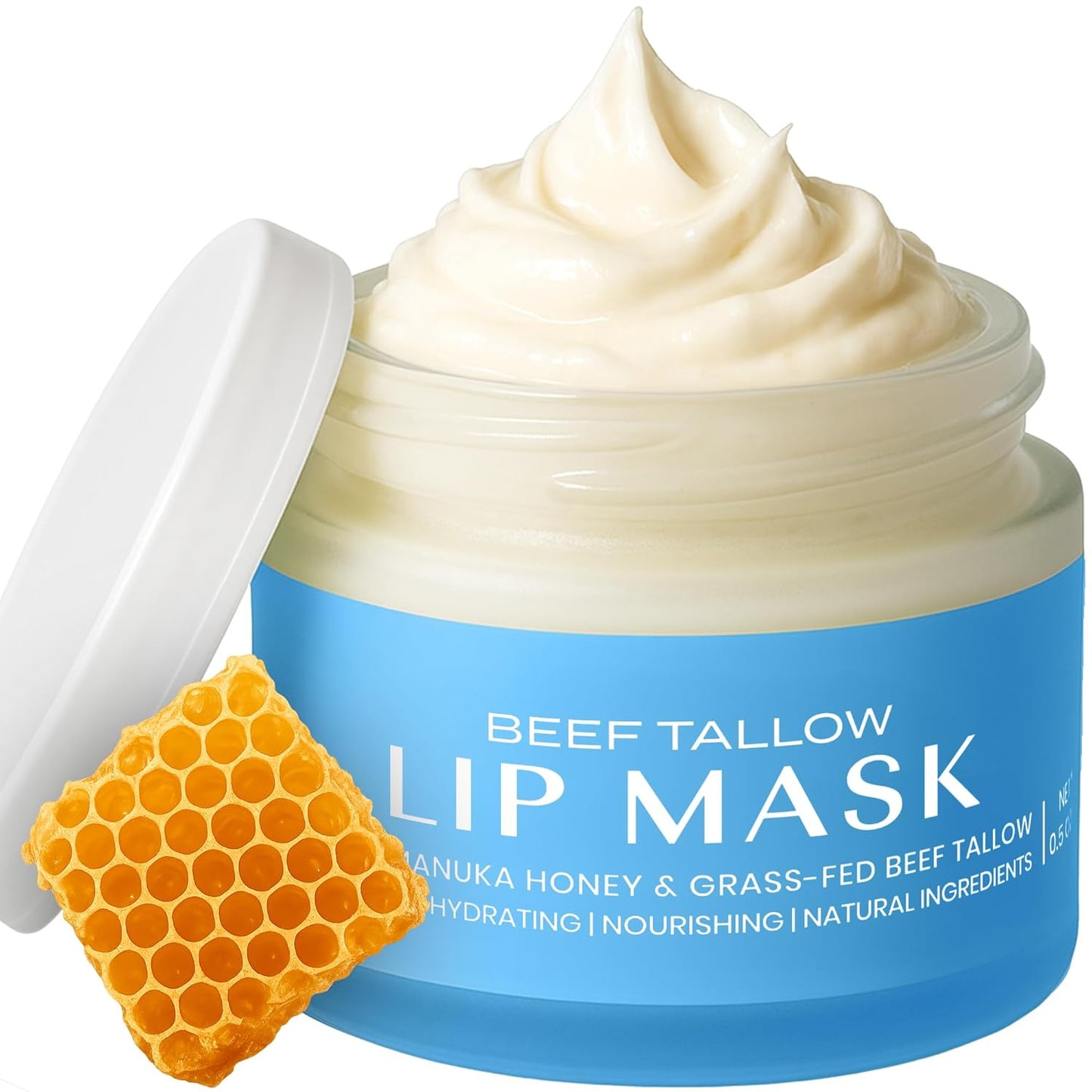 Peppermint Beef Tallow Lip Mask