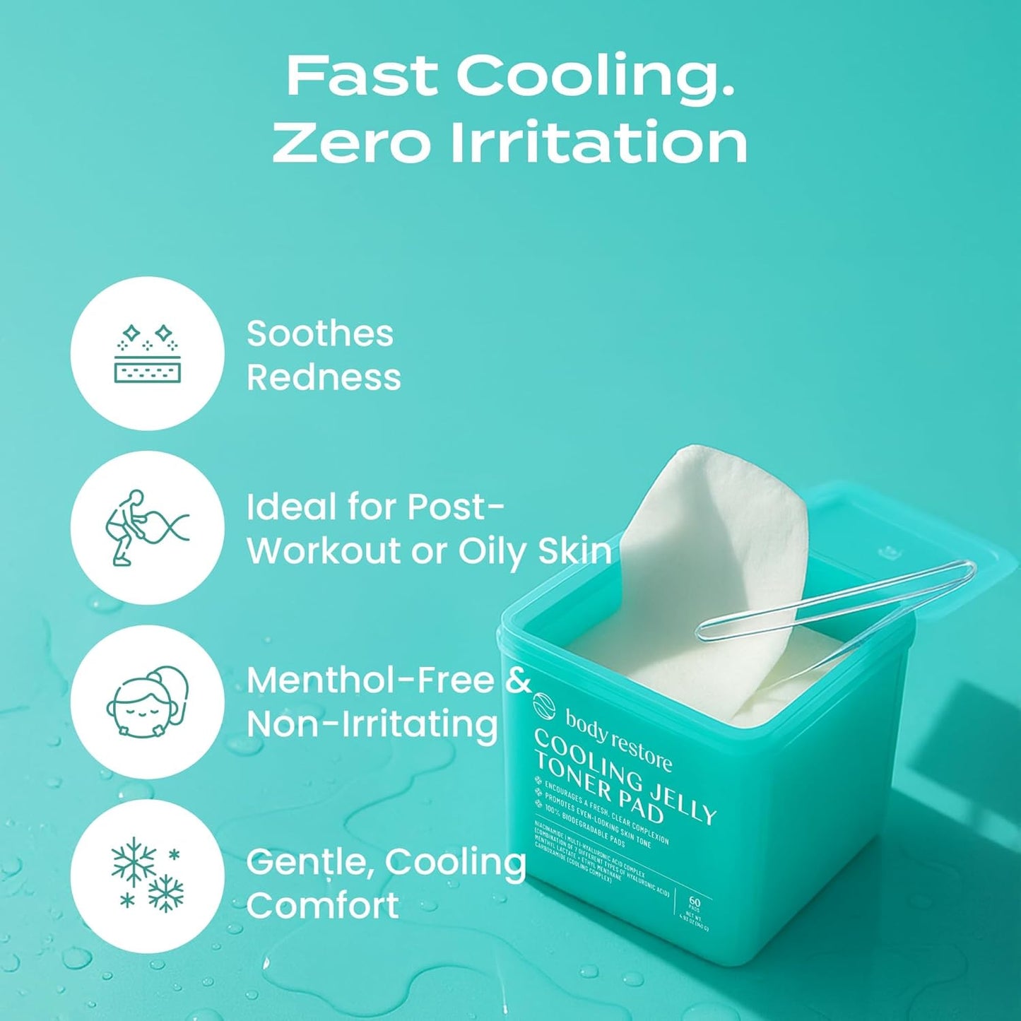 Cooling Jelly Toner Pads