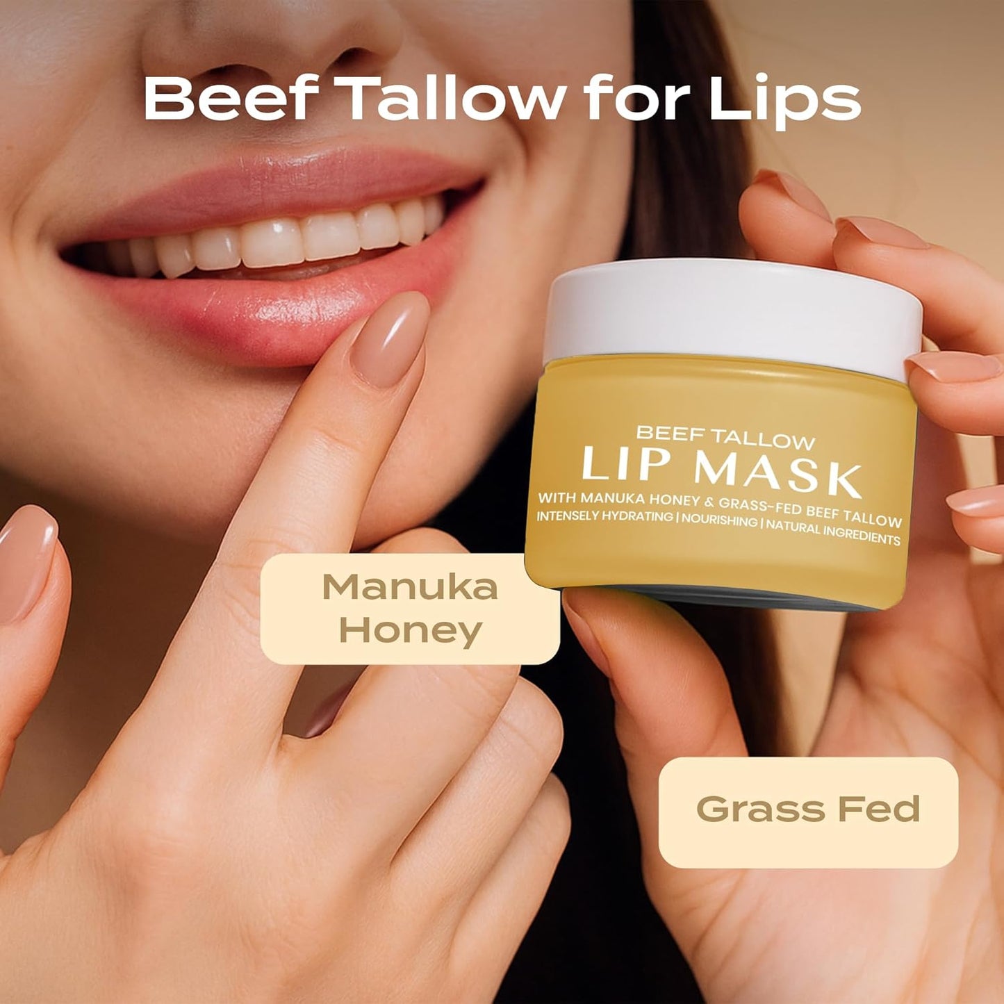 Vanilla Beef Tallow Lip Mask