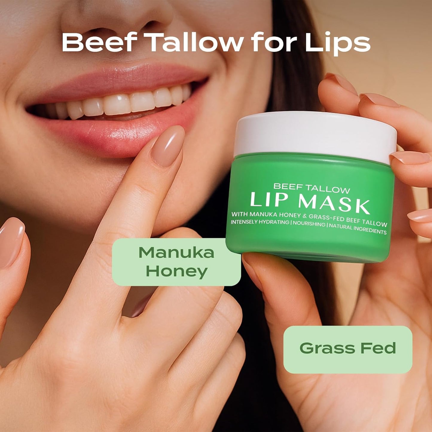 Bergamot Beef Tallow Lip Mask