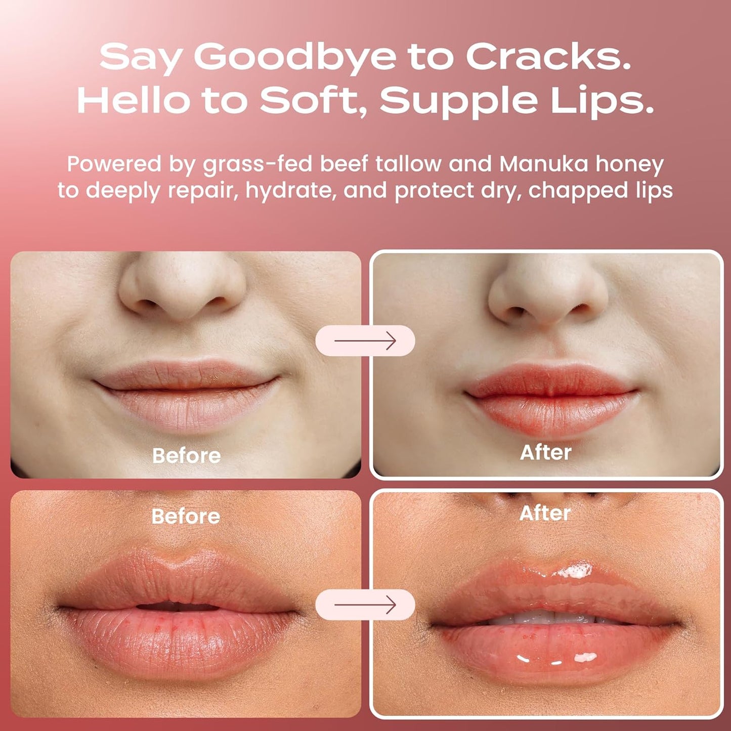 Unscented Beef Tallow Lip Mask