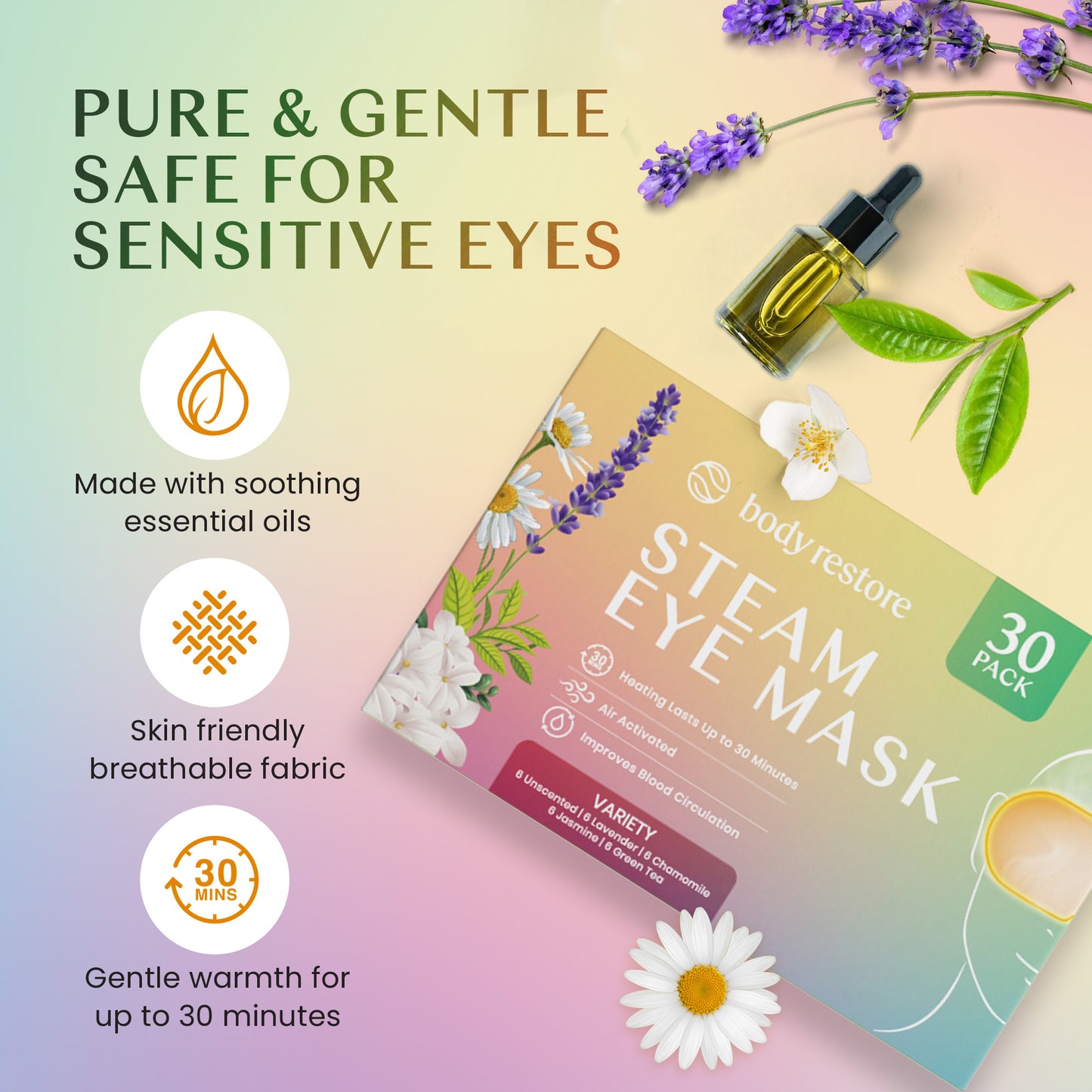 Steam Eye Mask (30 Pack)