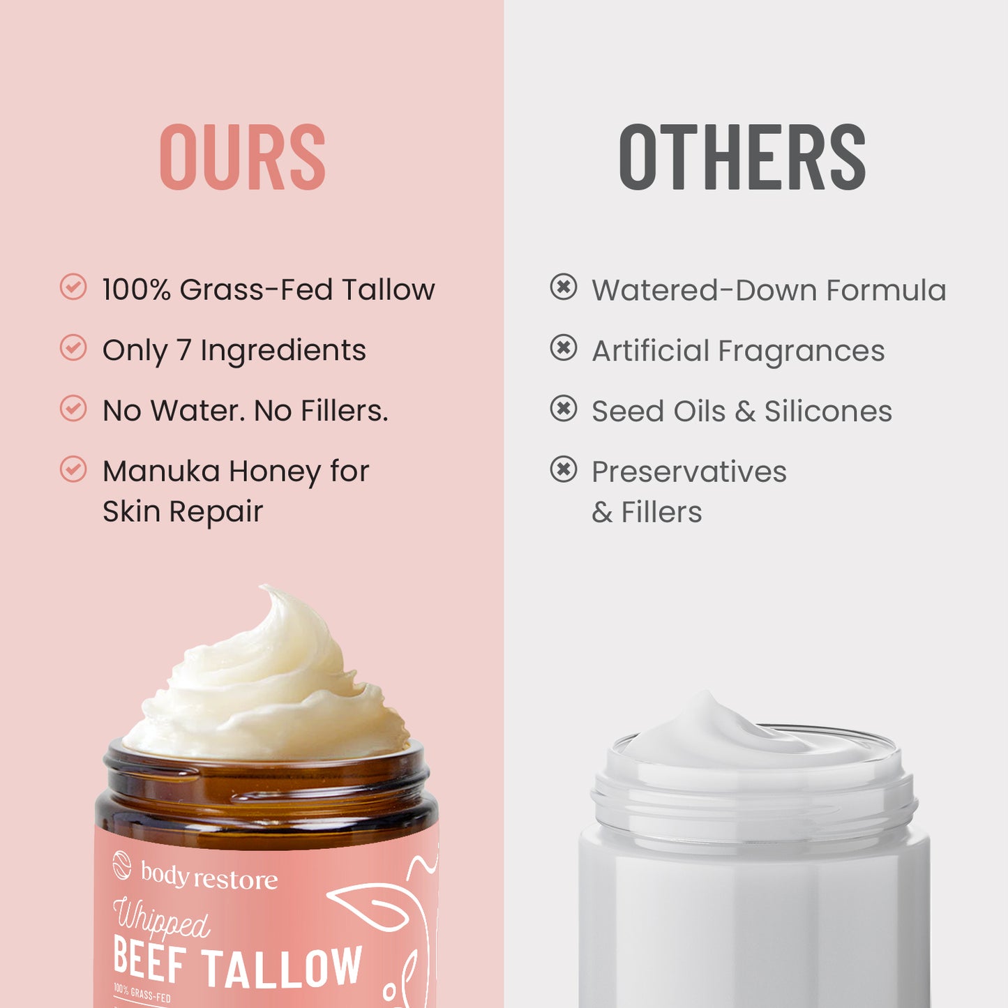 Whipped Beef Tallow Balm - Grapefruit